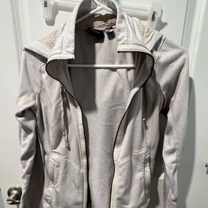 Marmot Zip White Hooded Sweatshirt-XS
